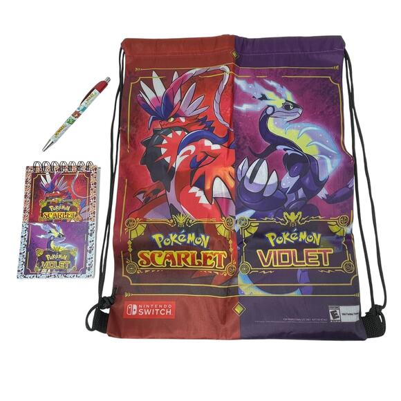 Exclusive Nintendo New York Pokémon Scarlet & Violet Promotional Drawstring Bag